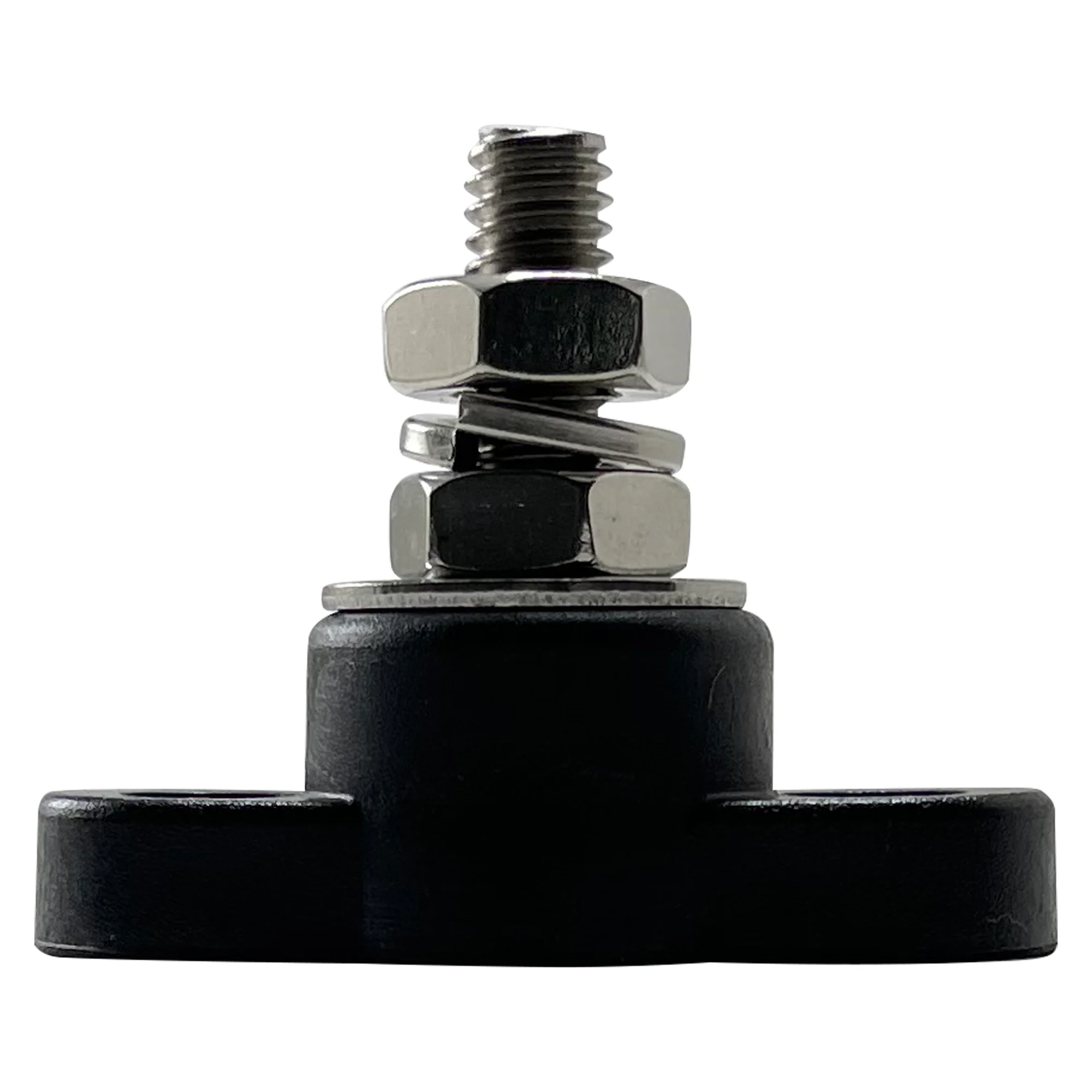 Small Base 1/4" Single Point Power Post - Black - Image 4