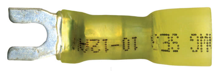 Multilink Heat Shrink Crimp & Solder Spade Terminal 12-10 AWG #6 Stud - 10 to 500 Pack - Image 3