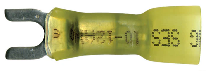 Multilink Heat Shrink Crimp & Solder Spade Terminal 12-10 AWG #8 Stud - 10 to 500 Pack - Image 2