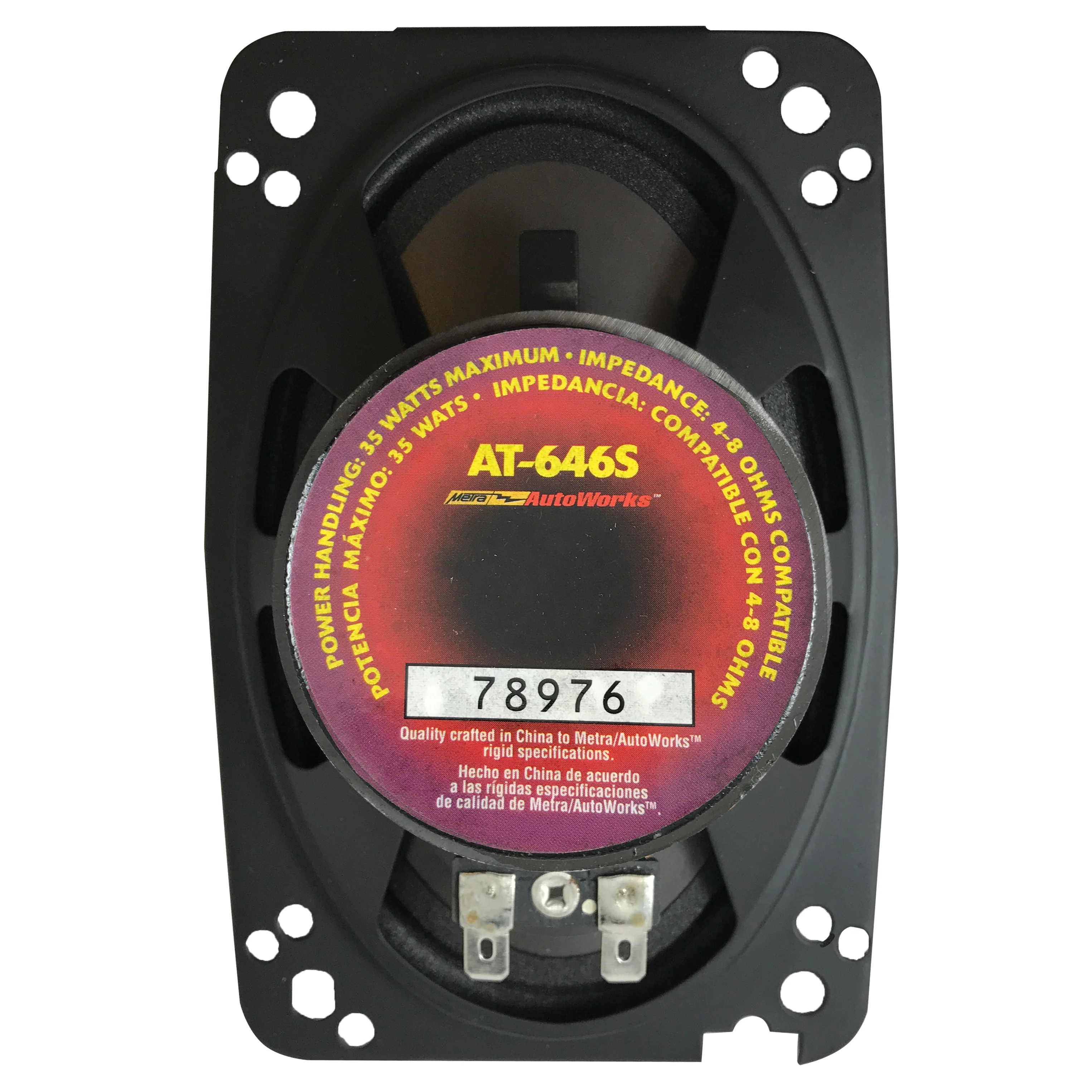 Raptor 4" x 6" Dual Cone OEM Replacement Car Speaker - 35W, 4-8 Ohm with 4" x 10" Adapter - Image 3