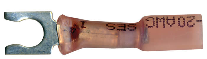 Multilink Spring Spade Terminals Red 18-20 AWG #10 Stud - 10 to 500 Pack
