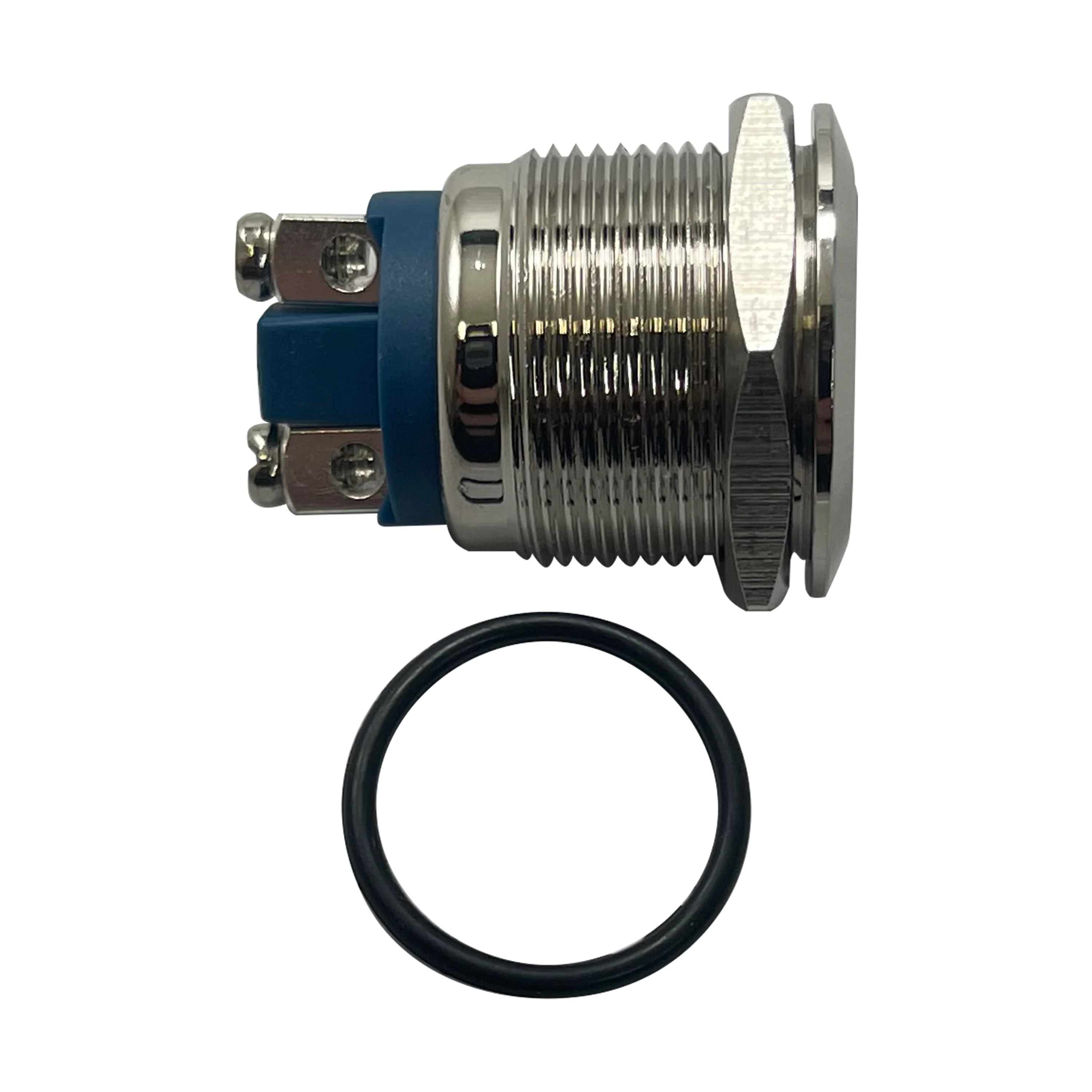 Stainless Steel Momentary Push-On Starter Switch - 12V, 19mm - Image 7