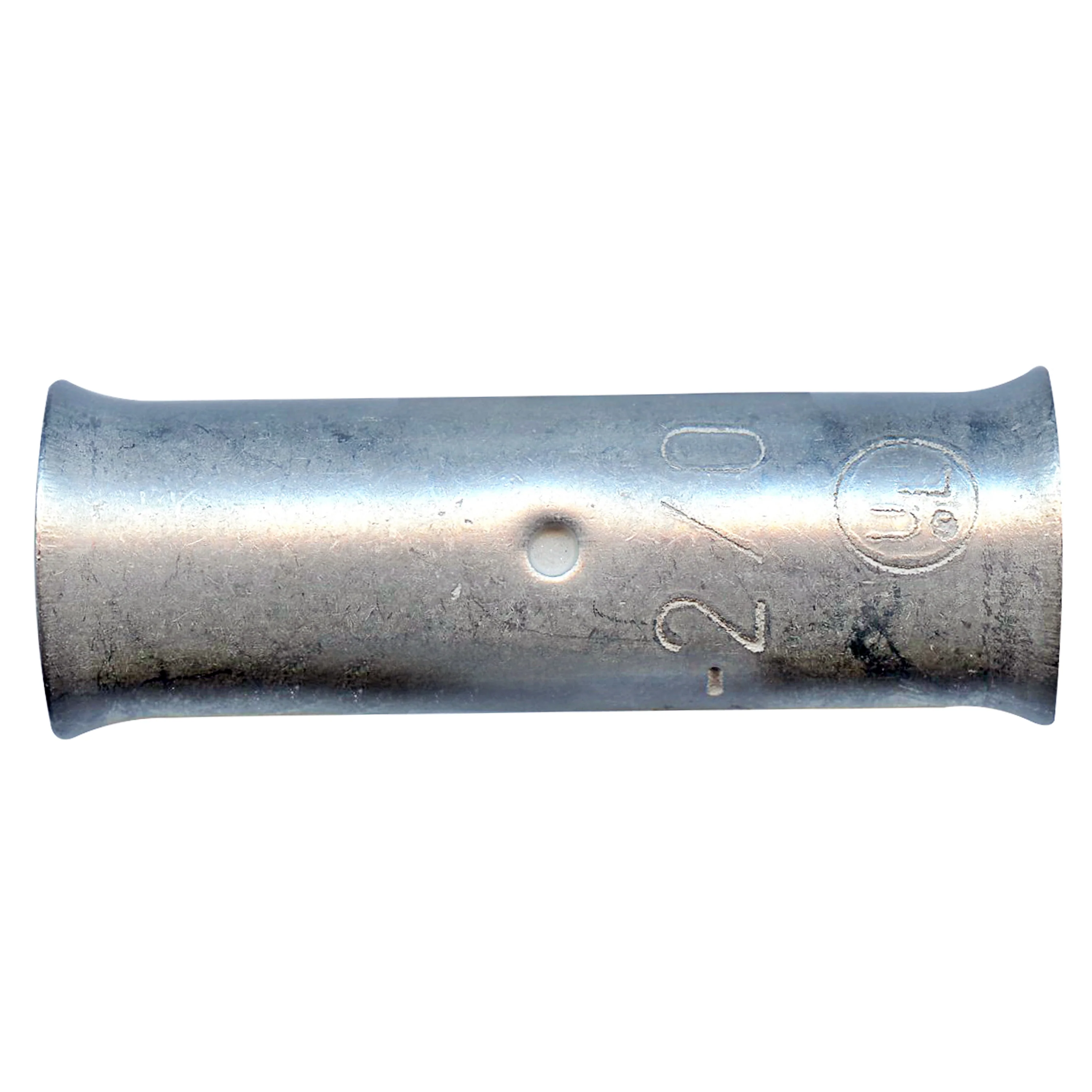Standard Tinned Copper 2/0 Gauge Butt Splice Connector - 10 or 100 Pack
