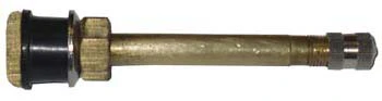 Straight Brass Truck Valve, Height 3.13" - .625" Valve Hole