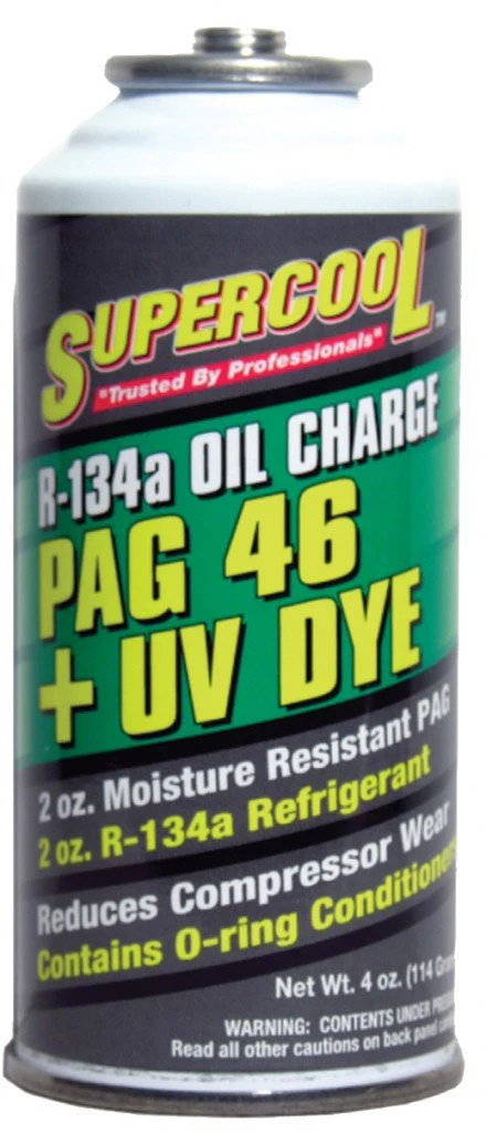 Supercool R134a Oil Charge PAG 46 plus UV Dye - 4 oz