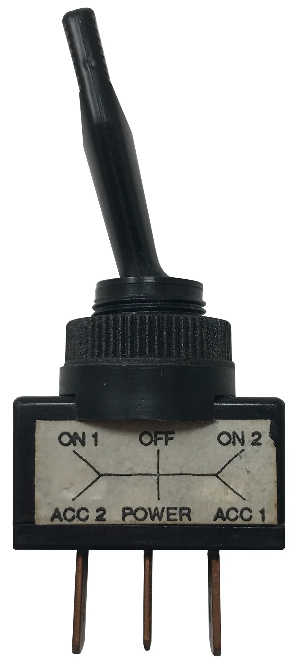 Universal 3 Position Plastic Toggle Switch ON / OFF / ON - 12 Volts @10 Amp - 1 or 4 Pack - Image 3