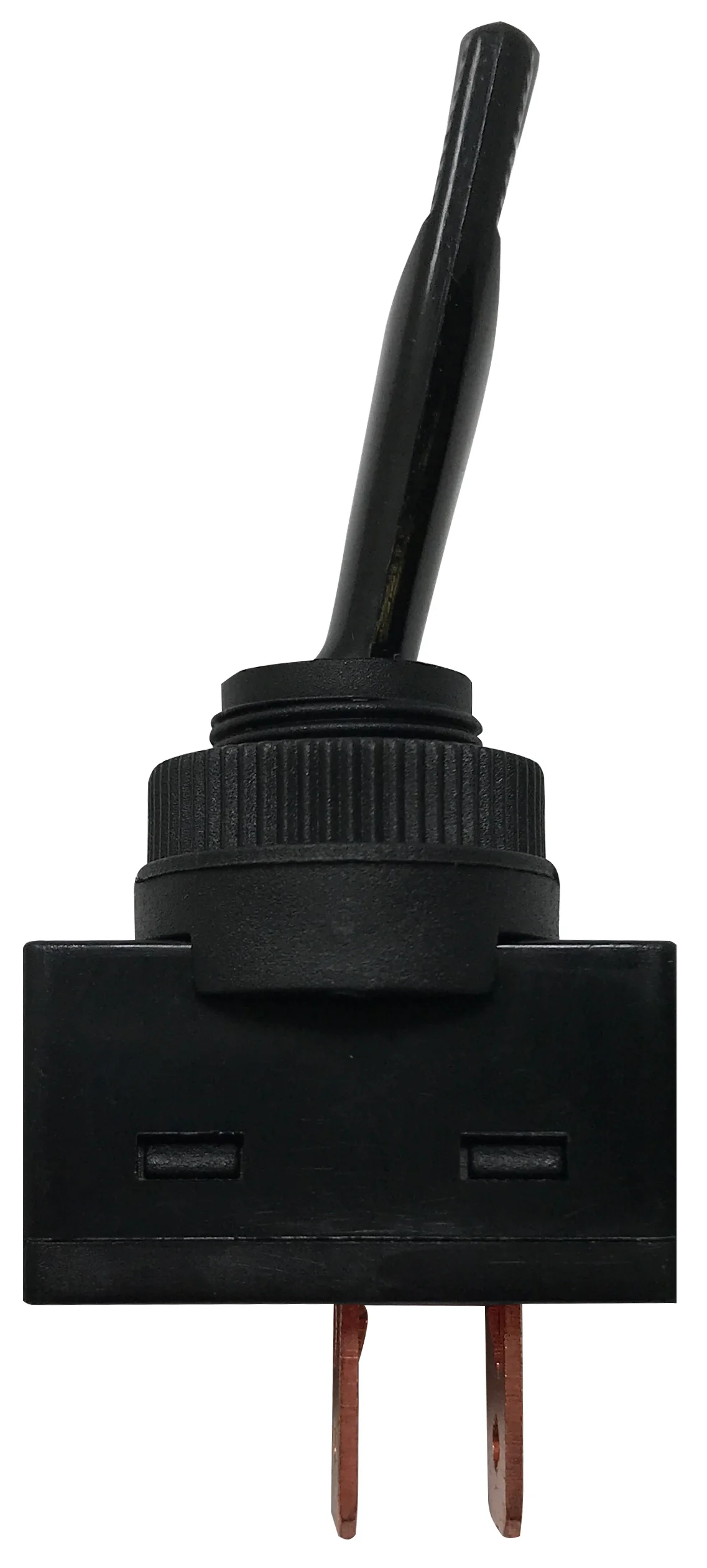 12V Momentary ON Toggle Switch - Black Plastic - Universal Fit - 1 or 4 Pack - Image 2