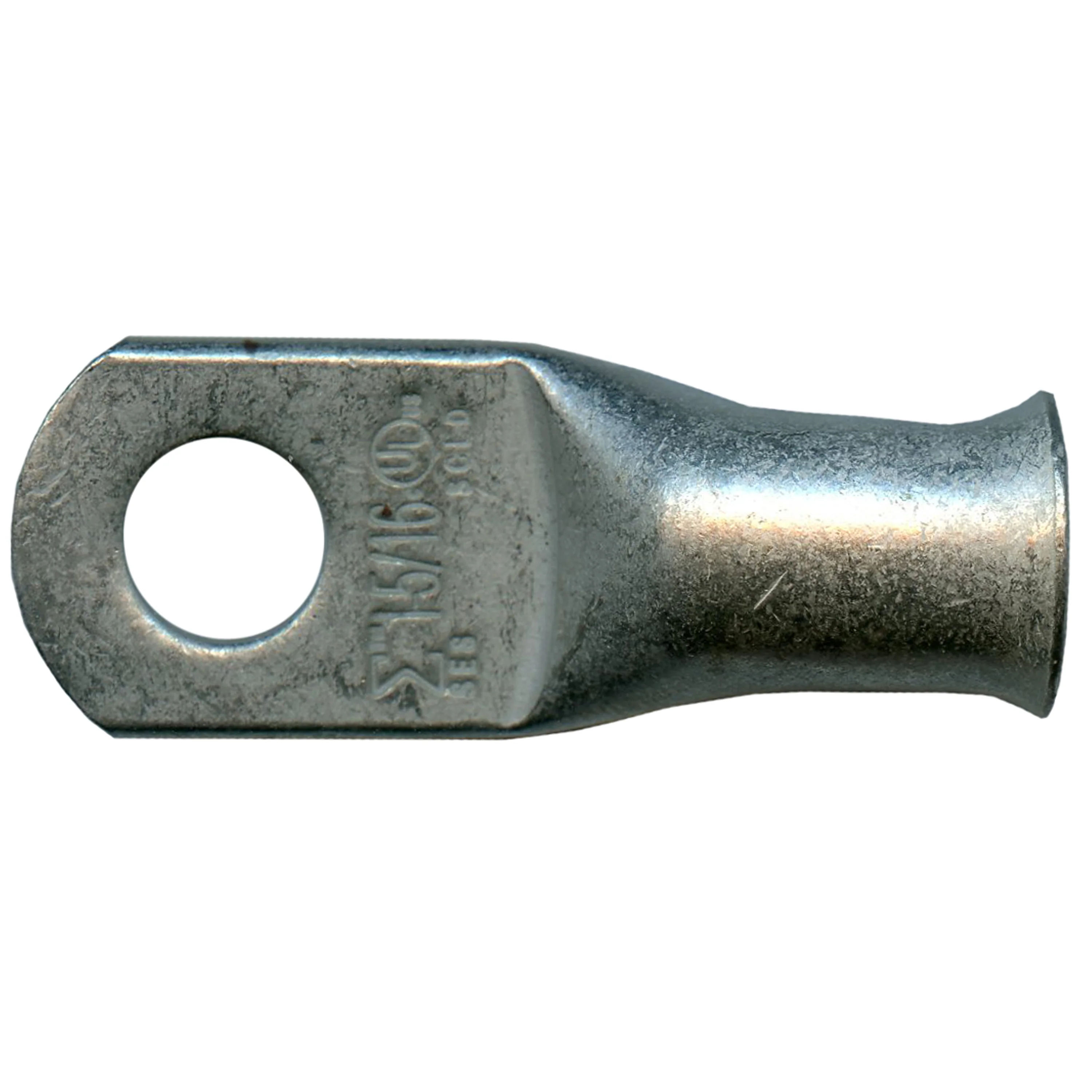 Standard Tinned Copper Lug 1 AWG 5/16" Ring Size - 10 or 100 Pack