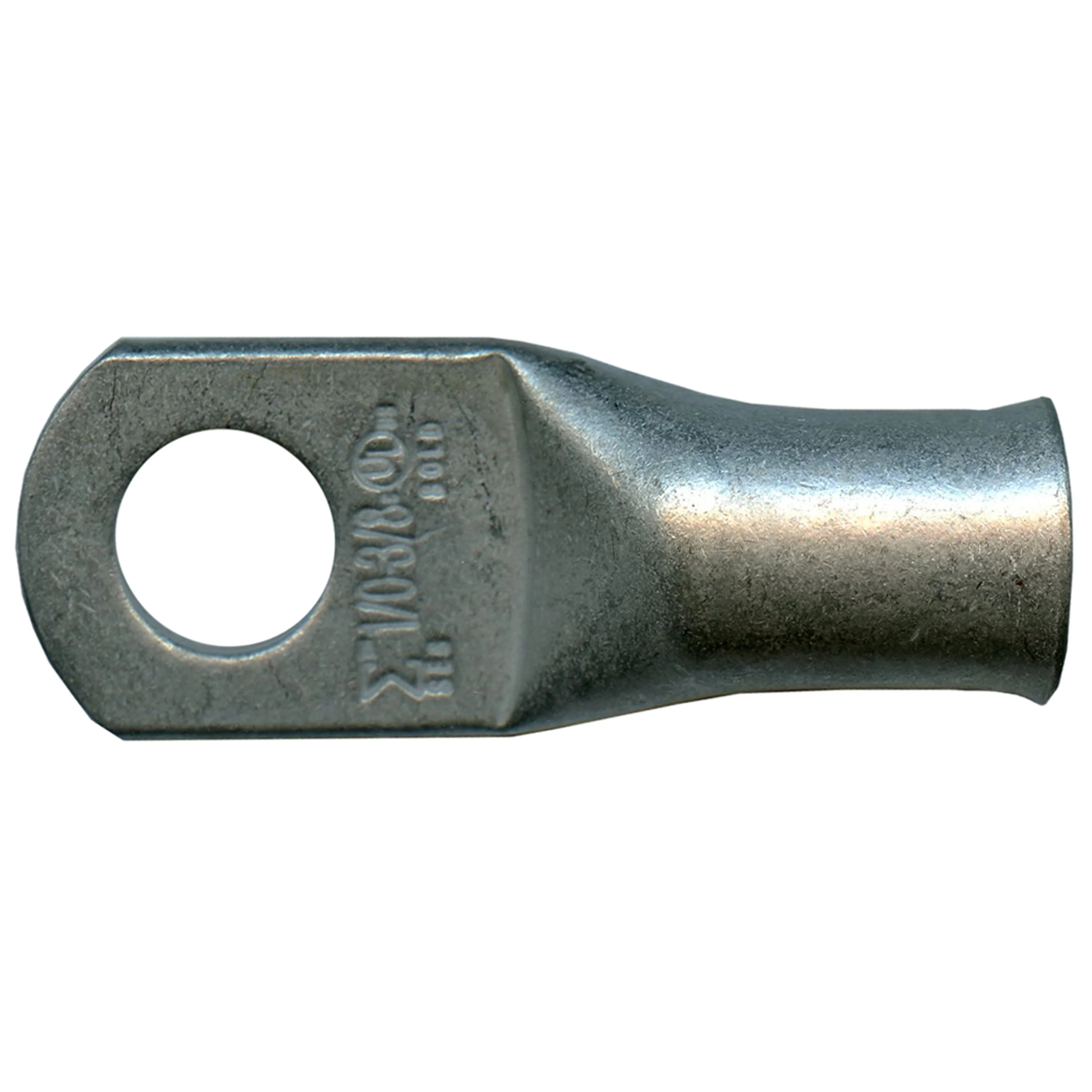 Standard Tinned Copper Lug 1/0 AWG 3/8" Ring Size - 10 or 100 Pack