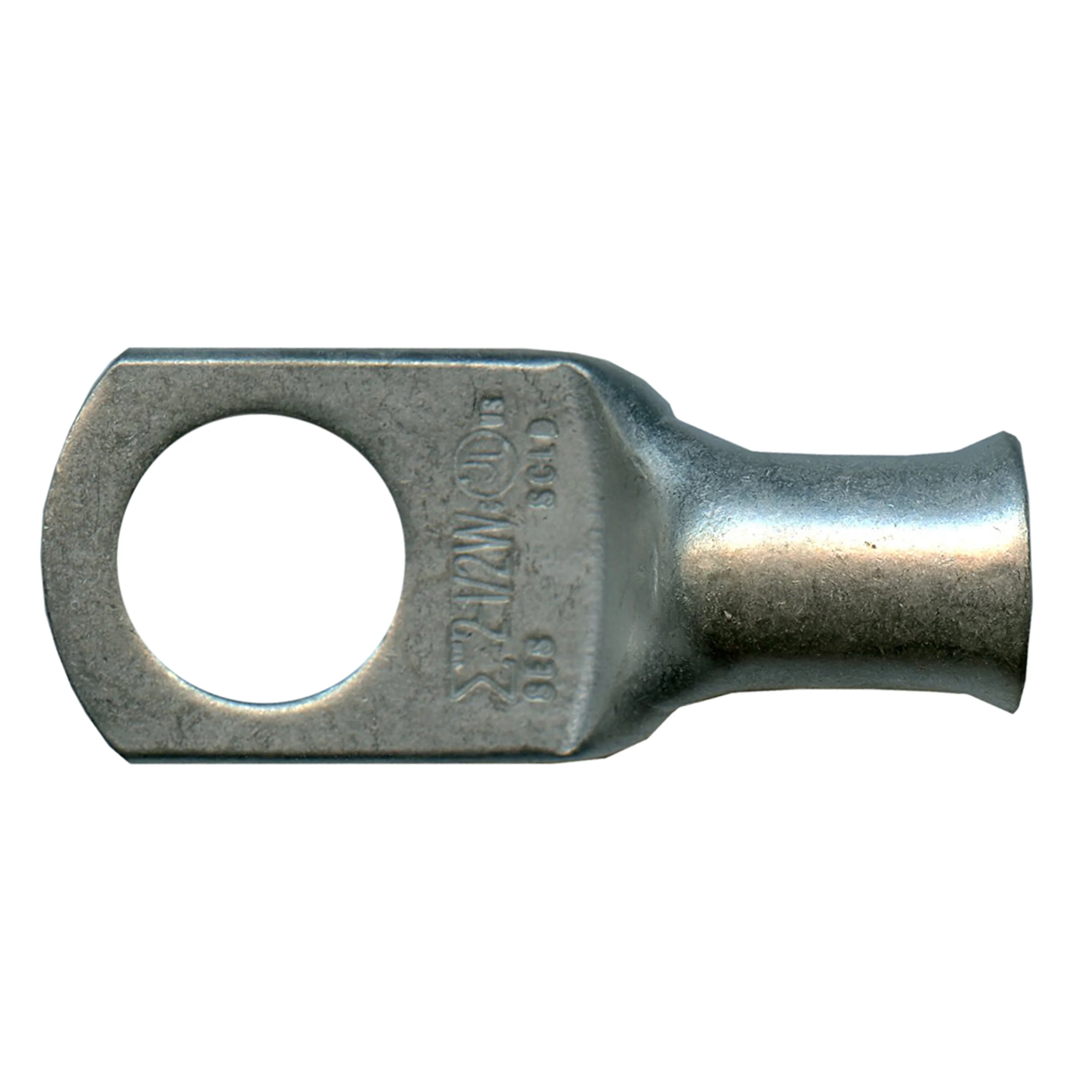 Standard Tinned Copper Lug 2 AWG 1/2" Ring Size - 10 or 100 Pack