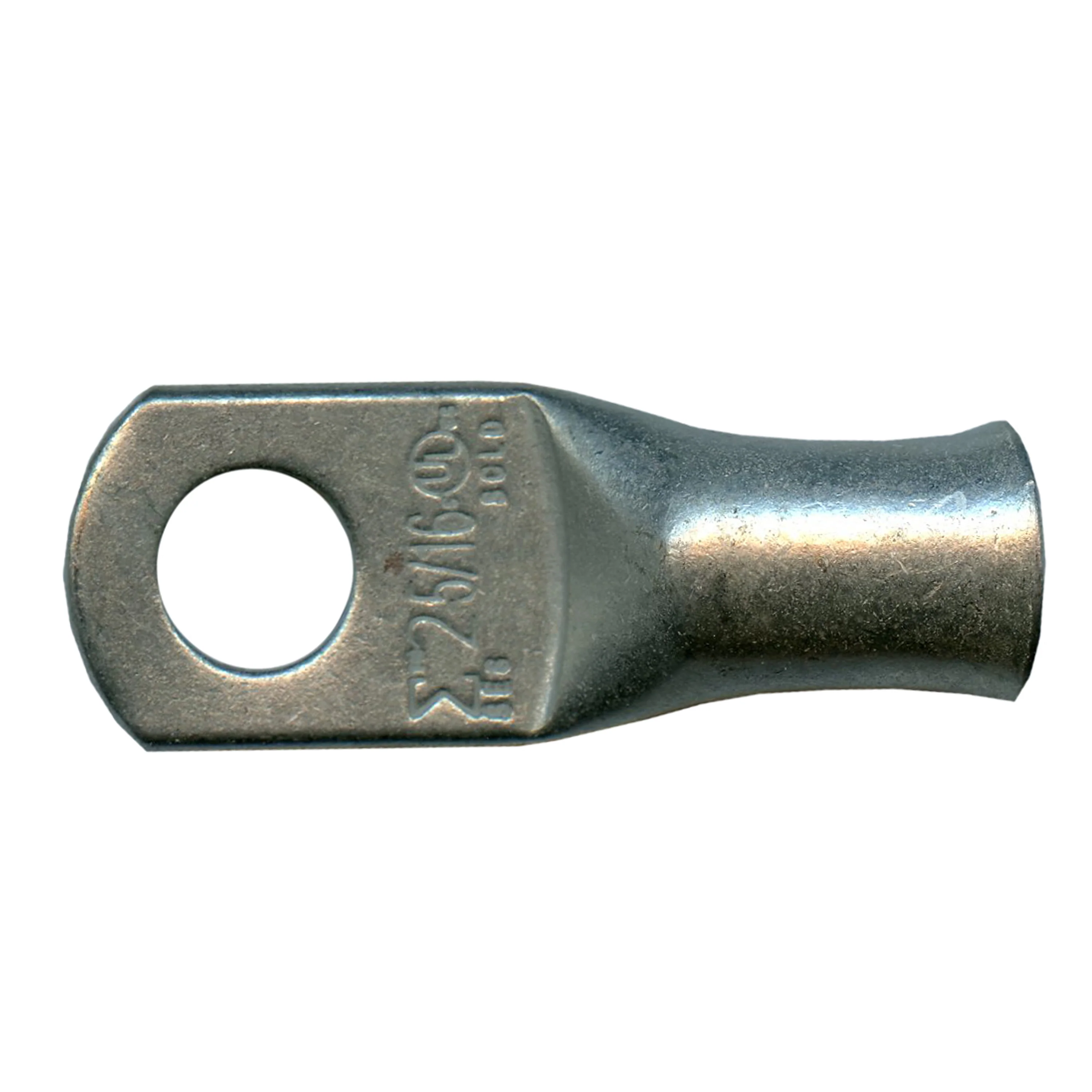2 AWG Tinned Copper Lug - 5/16" Ring Terminal - 10 or 100 Pack