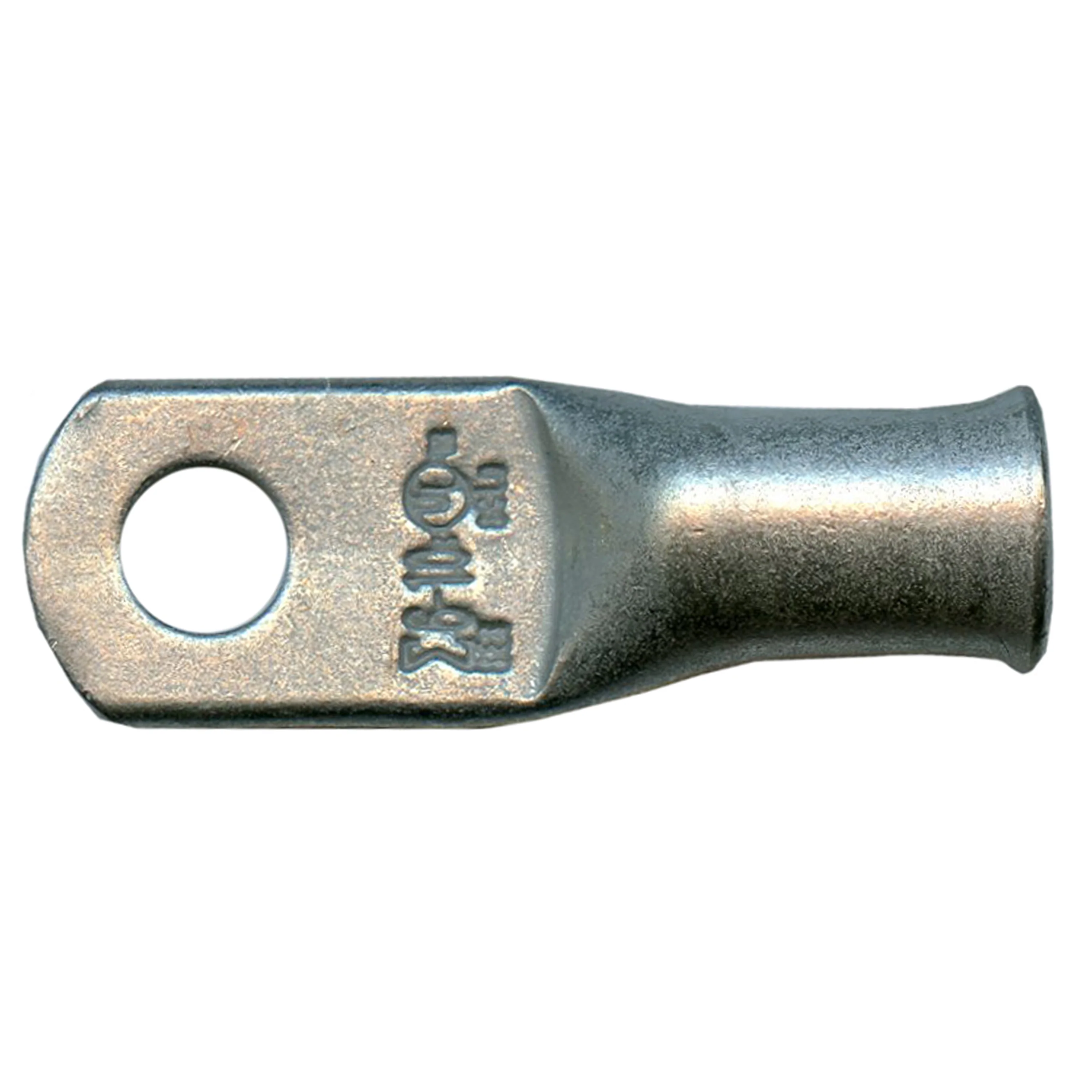 Standard Tinned Copper Lug 6 AWG #10 Ring Size - 10 or 100 Pack