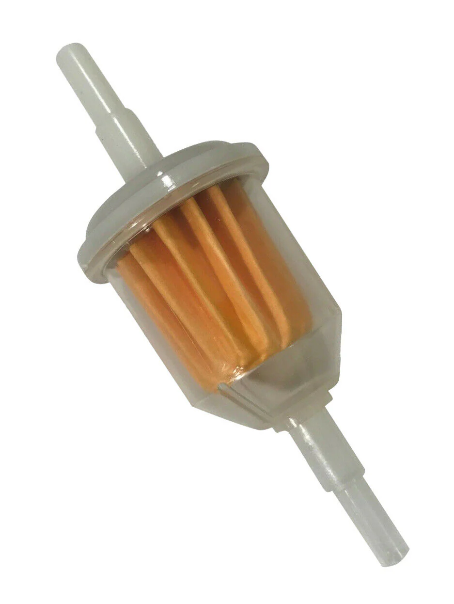 Universal 1/4" - 5/16" Two-Step In-Line Fuel Filter - Nylon Construction - 1 to 50 Pack