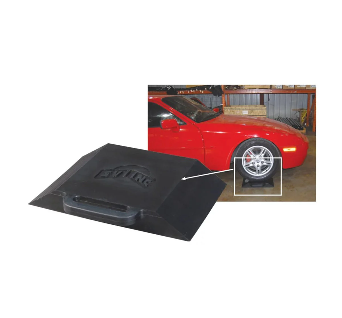 Universal Low Profile Rubber Riser Pad 18" X 12" 2-1/2" Tall - Each - Image 2