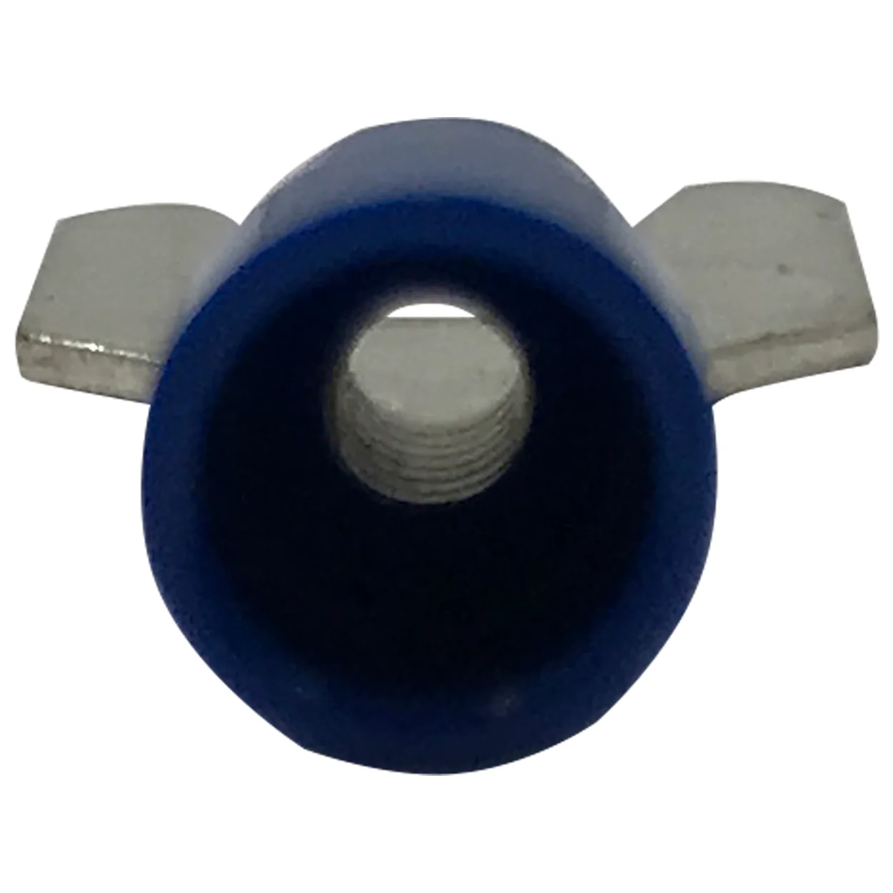 Vinyl Insulated Blue Spring Spade Terminal 16-14 Gauge #10 Stud Connector - 100 Pack - Image 4