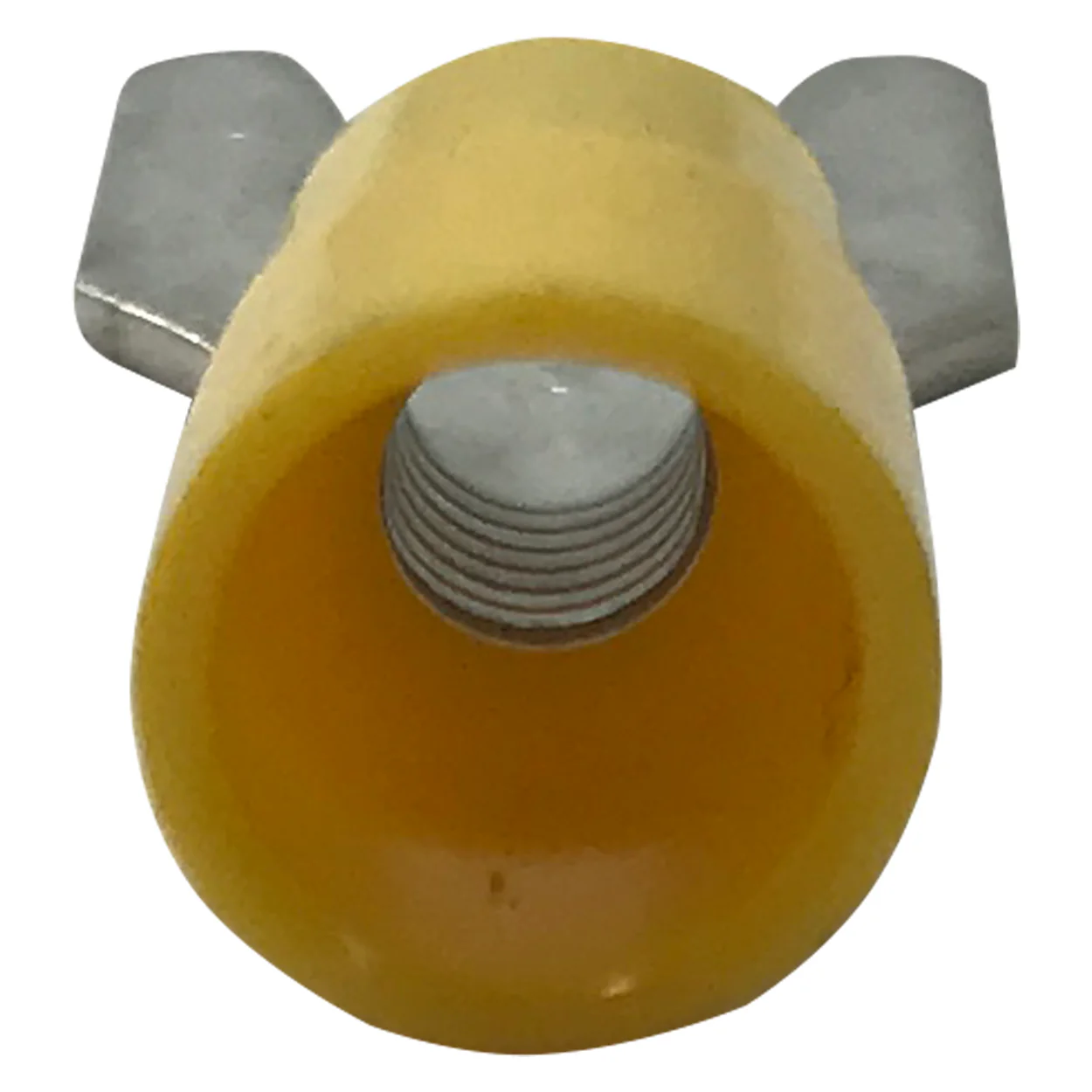 Vinyl Insulated Yellow Spring Spade Terminal 12-10 Gauge 1/4 Stud Connector - 100 Pack - Image 5