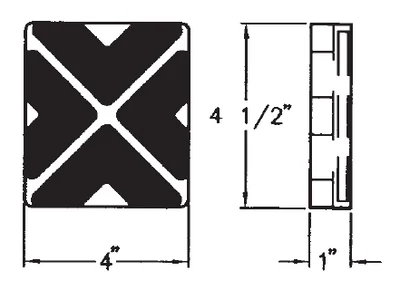 Western Rubber Arm Pad - 4 Pack - Image 2