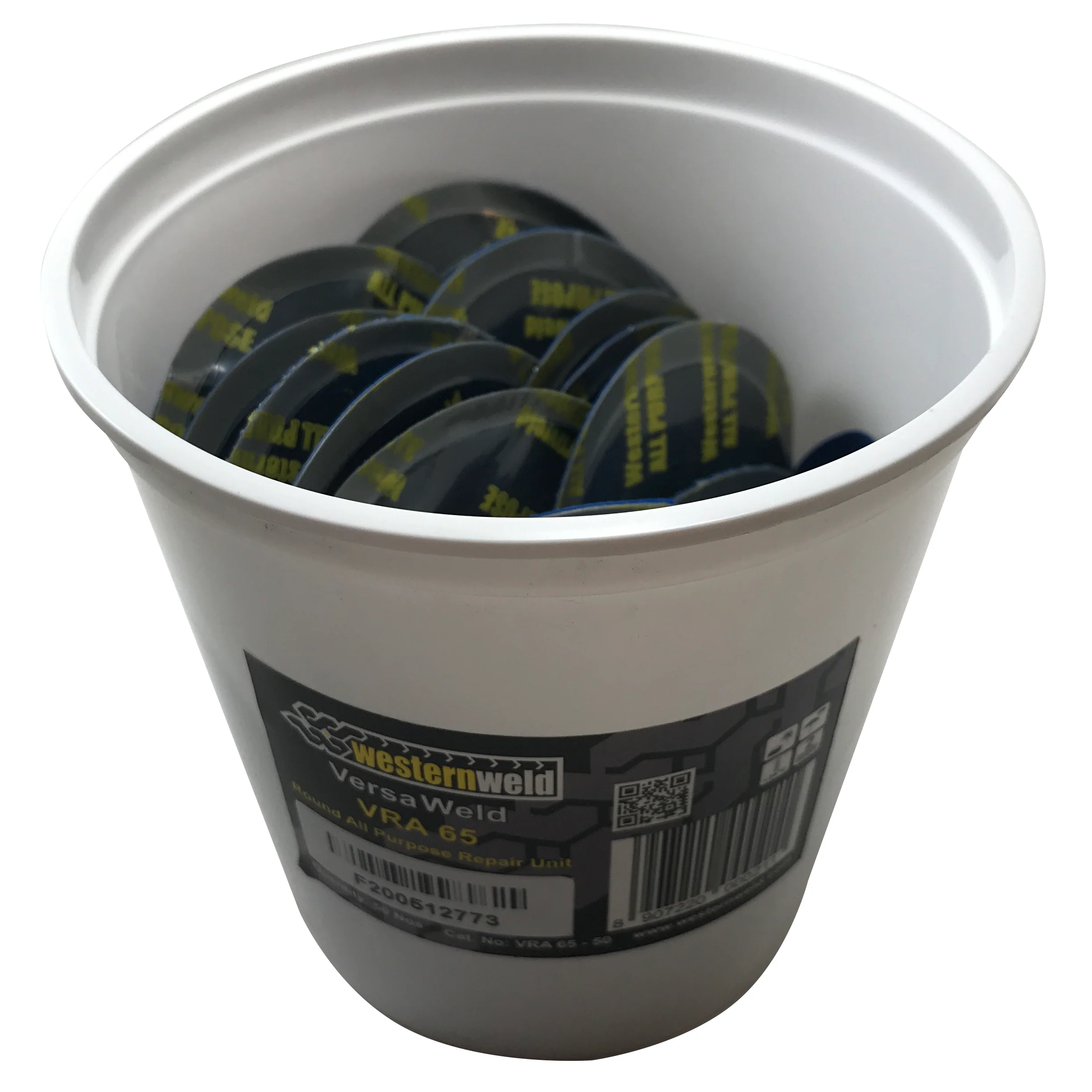 Western Weld 50 Pieces of 2-5/8" Large Round Reinforced Tire Repair Patch Pale