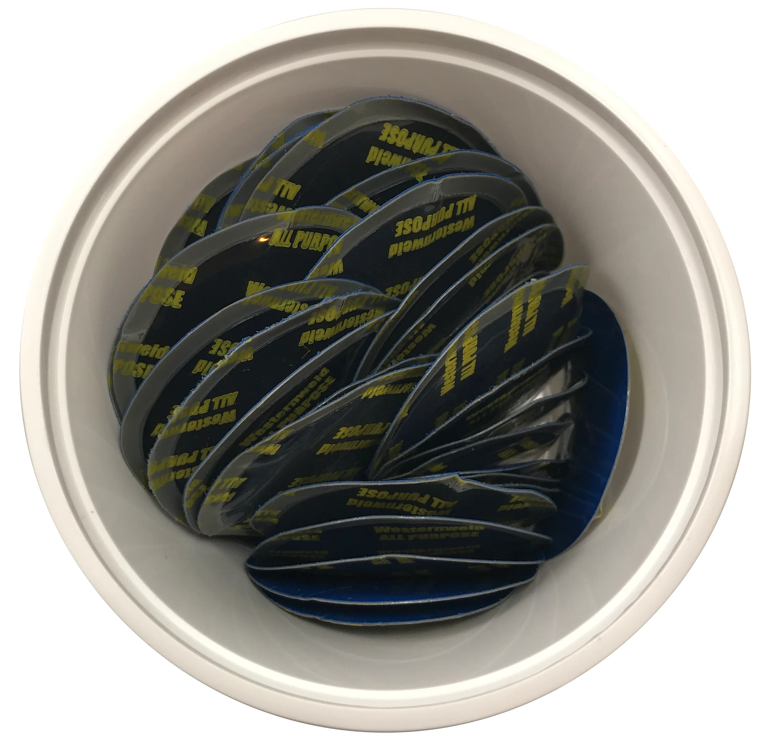 Western Weld 50 Pieces of 2-5/8" Large Round Reinforced Tire Repair Patch Pale - Image 2