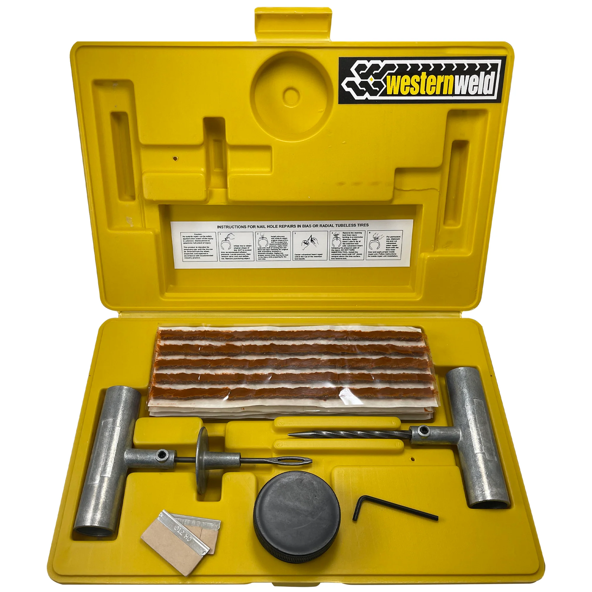 36 Piece Heavy Duty Truck Flat Tire Repair Kit Plug & Patch Tool - Made in the USA - Image 3