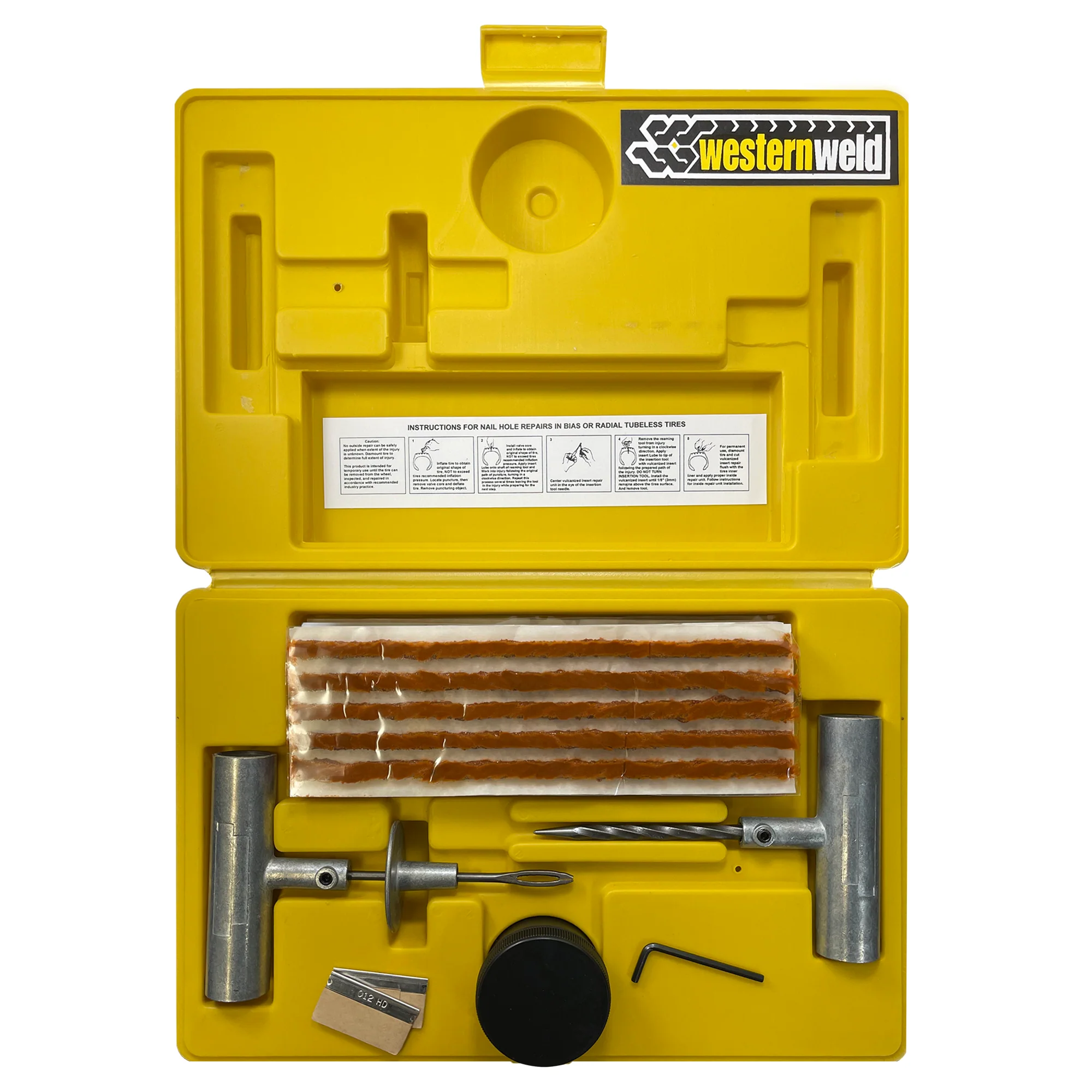 36 Piece Heavy Duty Truck Flat Tire Repair Kit Plug & Patch Tool - Made in the USA - Image 4