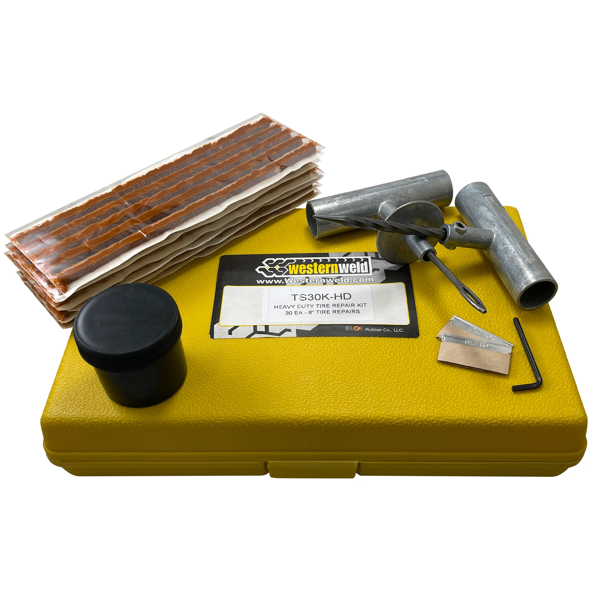 36 Piece Heavy Duty Truck Flat Tire Repair Kit Plug & Patch Tool - Made in the USA - Image 5