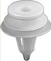 White Nylon Door Trim Panel Retainer Bottom Head Diameter 23/32", Top Head Diameter 1/2",Stem Diame - 25 or 100 Pack