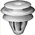 White Nylon Door Trim Panel Retainer Bottom Head Diameter 3/4", Top Head Diameter 1/2"Stem Diameter - 25 or 100 Pack