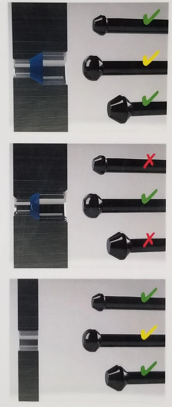 Wide Taper Stud (A) for Pin Plate 3.2 Long" for Wheel Balancer - Image 2