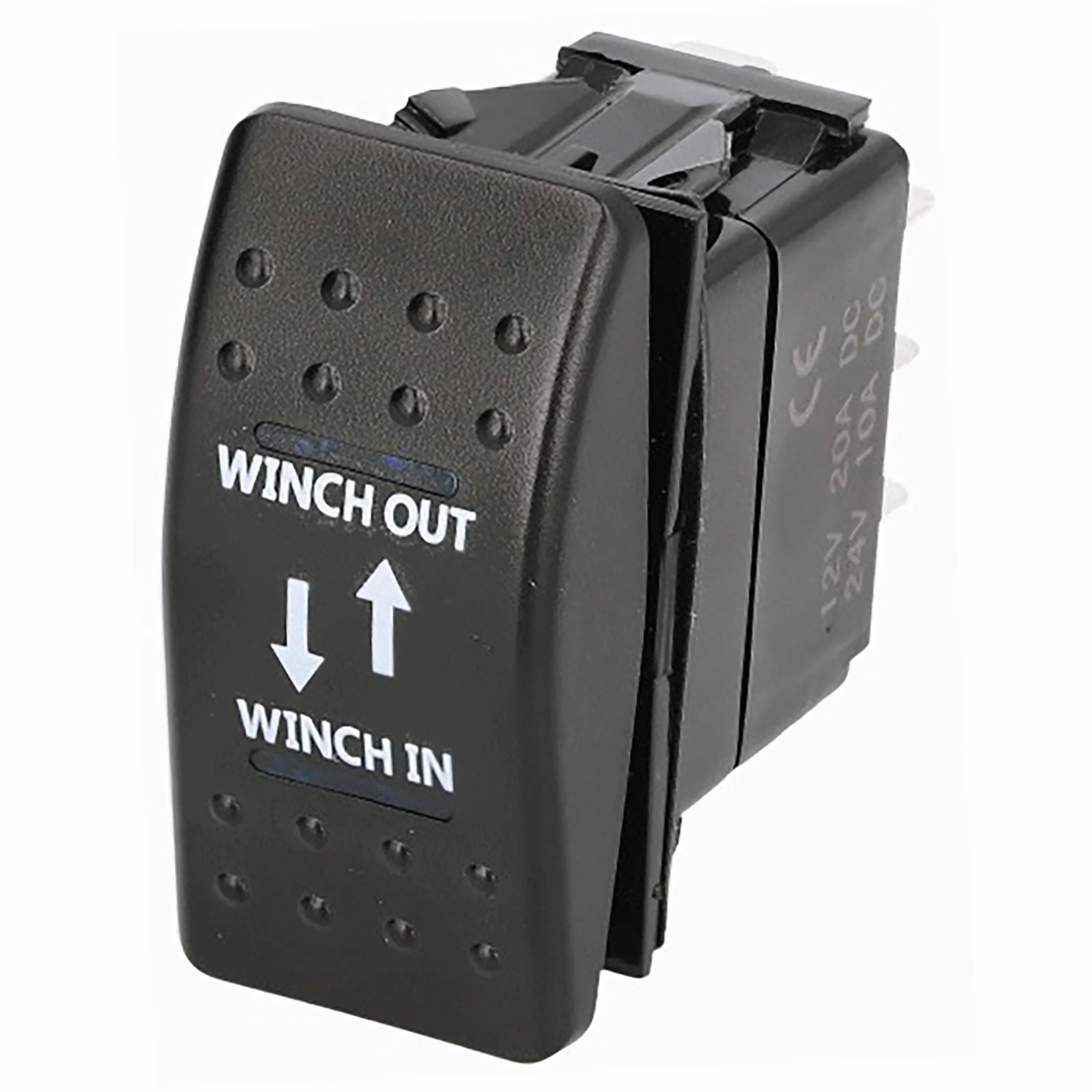 Winch Out In Panel Switch - 7-Pin On Off with LED - Image 3