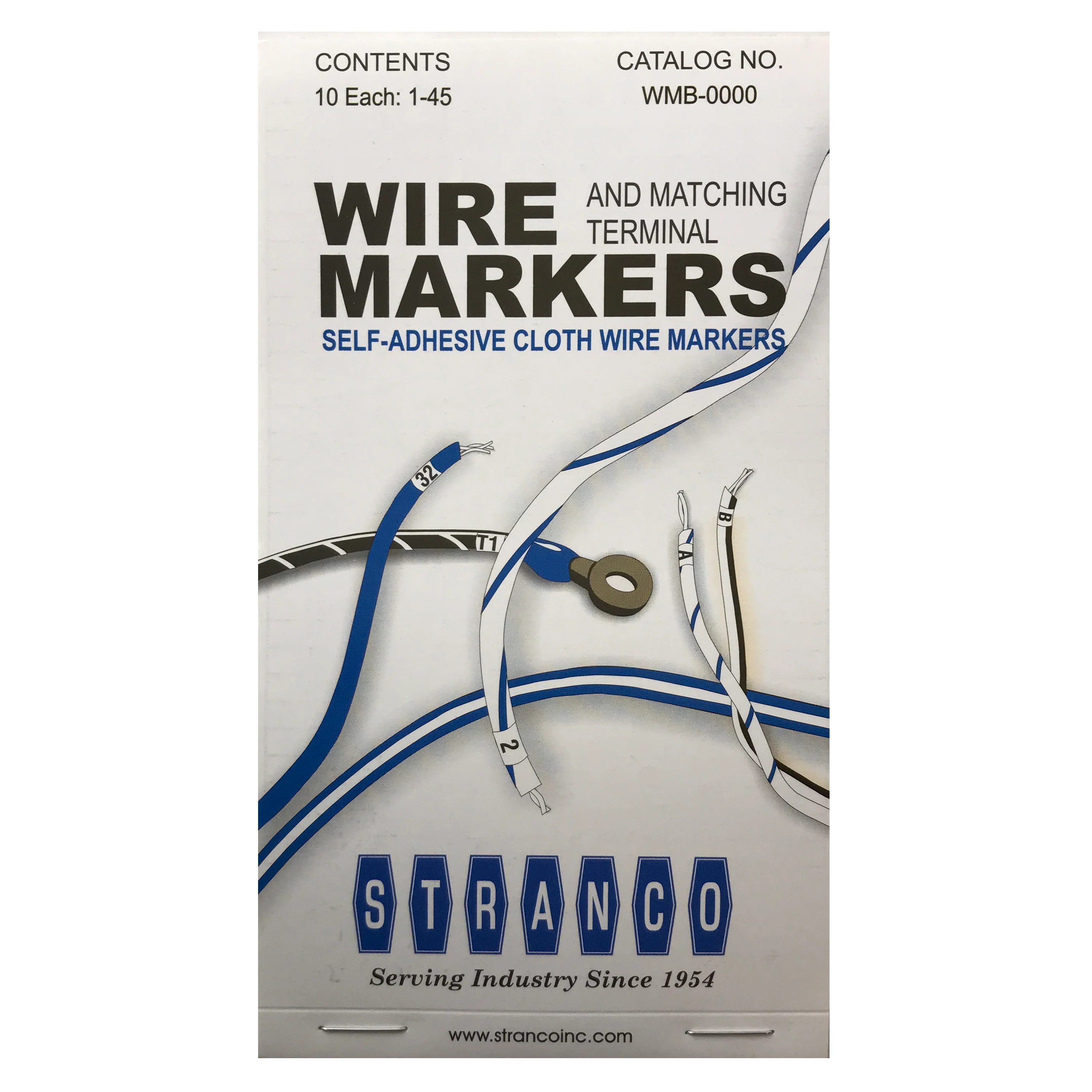 450-Piece Wire Marker Book - Vinyl Cloth Adhesive Labels, 0-45 Numbering - Image 3